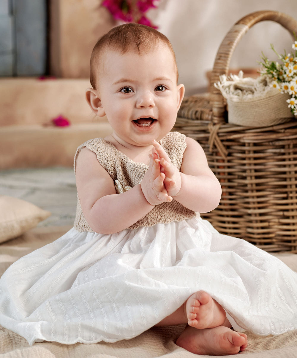 Mamas &amp; Papas Dresses &amp; Skirts Crochet Woven Summer Dress