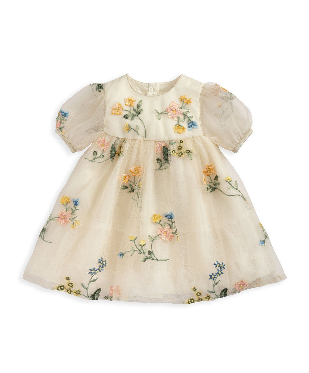 Mamas &amp; Papas Dresses &amp; Skirts Floral Mesh Dress