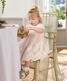 Mamas & Papas Dresses & Skirts Lace Frill Sleeve Dress
