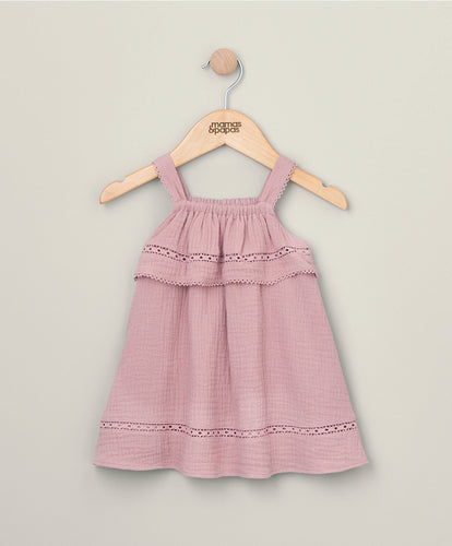 Mamas & Papas Dresses & Skirts Pink Lace Trim Dress