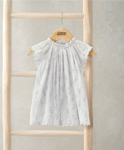 Mamas & Papas Dresses & Skirts Short Sleeve Dress - Lavender Print