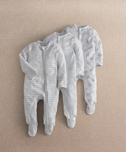 Mamas & Papas Elephant Print Sleepsuit