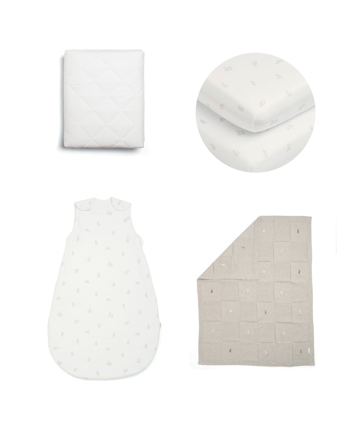 Mamas & Papas Essentials Nursery Bundle (4 Pieces) - Bunny