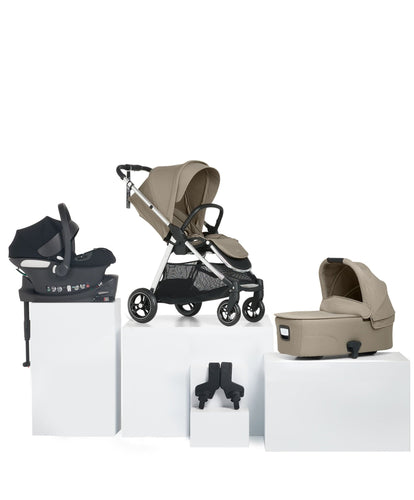 Mamas & Papas Flip XT³ Pushchair Bundle with Cybex Aton B Car Seat & Base (5 Pieces) – Sage Grey