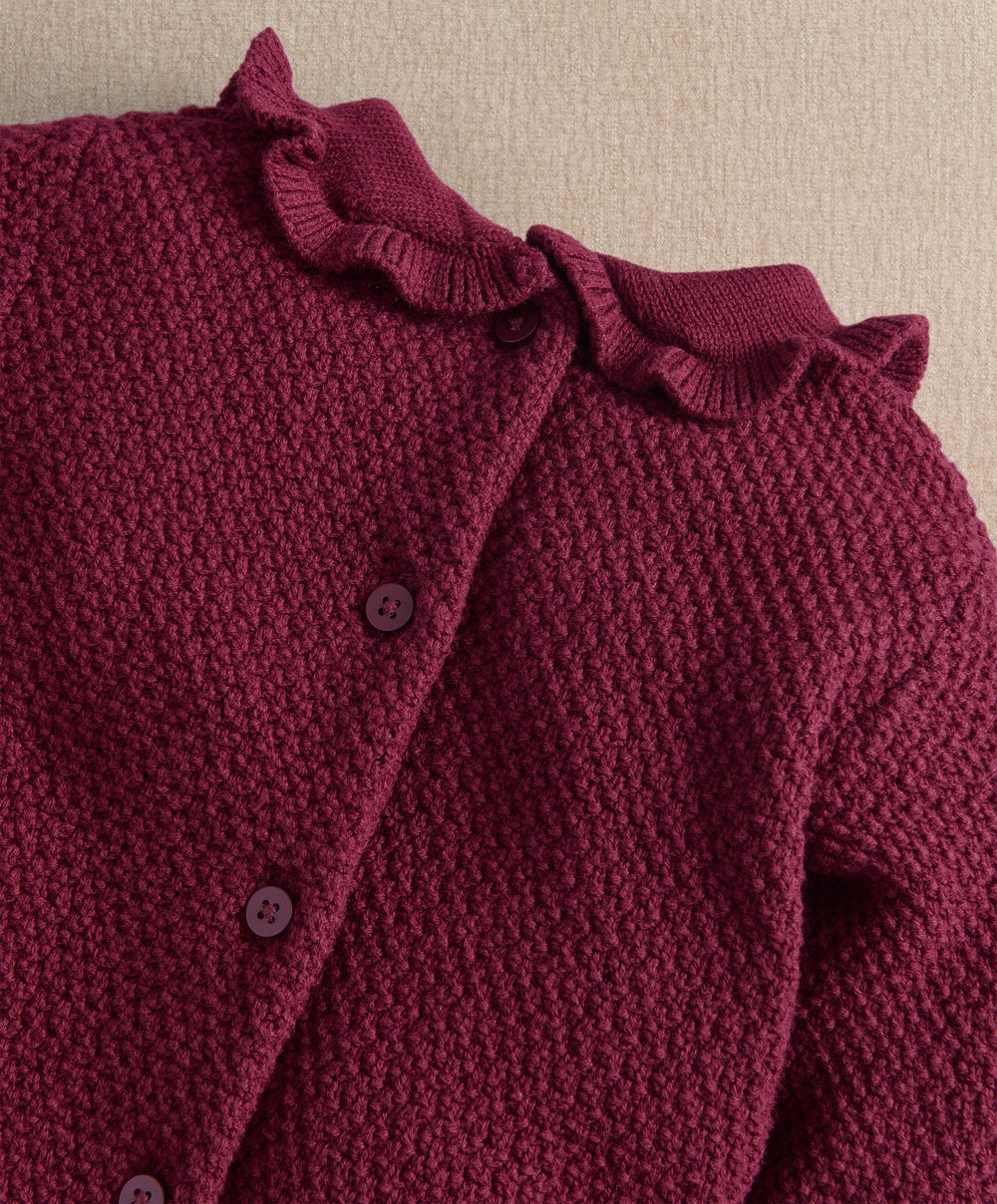 Mamas &amp; Papas Floral Embroidery Detail Knitted Romper