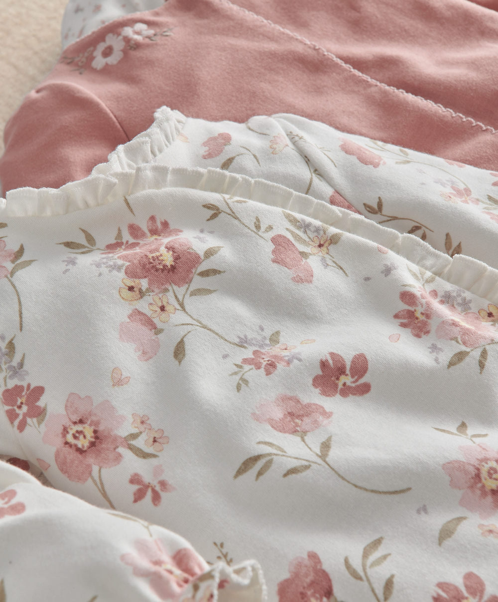Mamas &amp; Papas Floral &amp; Forest Sleepsuit (Pack of 3)