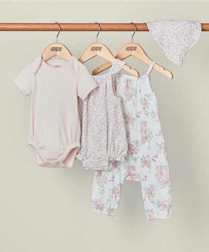 Mamas & Papas Floral Starter Outfit Set (4 Piece)