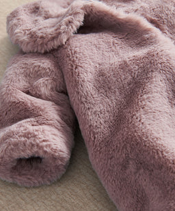 Mamas & Papas Fluffy Pink Faux Fur Coat