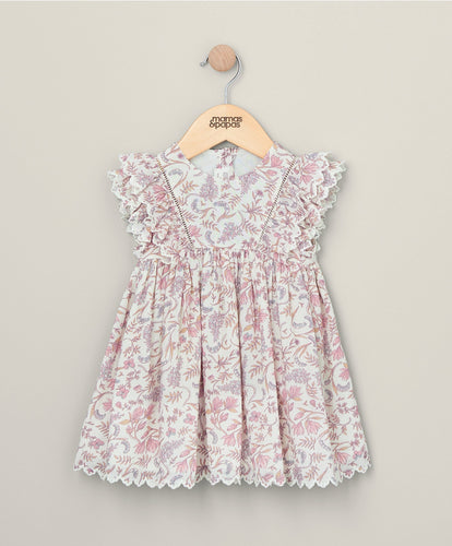 Mamas & Papas Frill Floral Print Dress