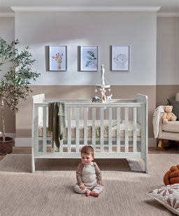 Mamas & Papas Furniture Sets Atlas 2 Piece Cot Bed Set with Dresser Changer - Nimbus White