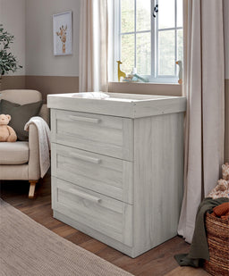 Mamas & Papas Furniture Sets Atlas 2 Piece Cotbed Set with Dresser Changer - Nimbus White