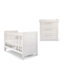 Mamas & Papas Furniture Sets Atlas 2 Piece Cotbed Set with Dresser Changer - Nimbus White