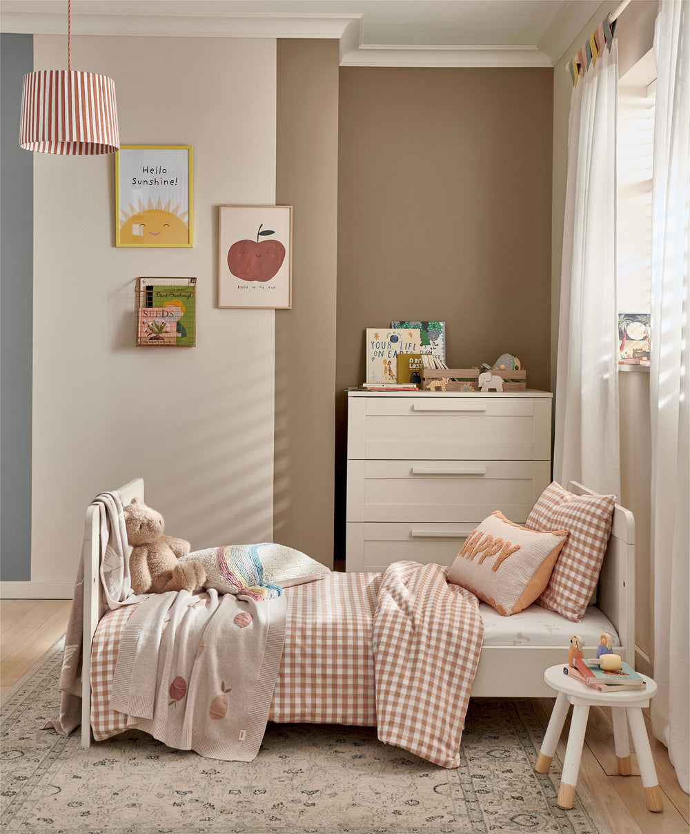 Mamas &amp; Papas Furniture Sets Atlas 2 Piece Small Cotbed Set with Dresser Changer - Stone