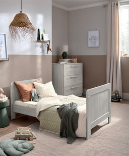 Mamas & Papas Furniture Sets Atlas 3 Piece Cotbed Range with Dresser Changer and Wardrobe - Nimbus White
