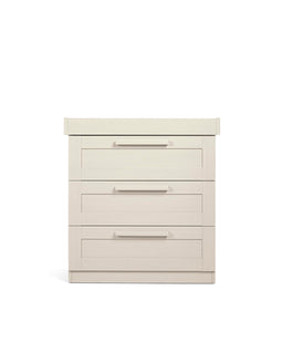 Mamas & Papas Furniture Sets Atlas 3 Piece Cotbed Range with Dresser Changer & Wardrobe - Stone