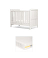 Mamas & Papas Furniture Sets Atlas Convertible Cot Bundle with Essential Pocket Spring Petite Cot Mattress - White