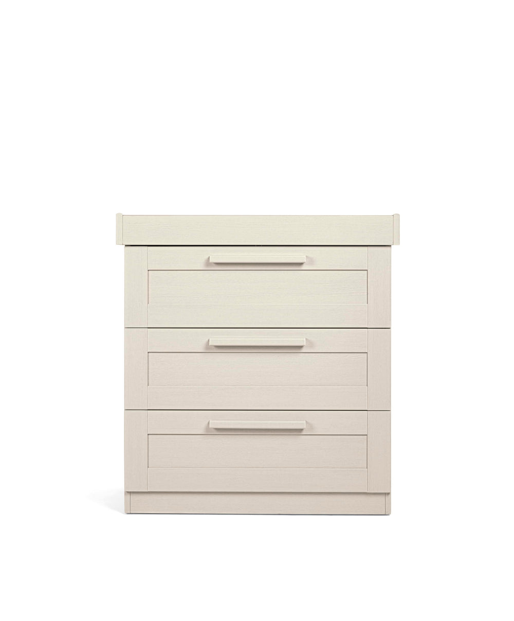 Mamas &amp; Papas Furniture Sets Atlas Nursery Bundle with Lua Bedside Crib (6 Piece) – Stone