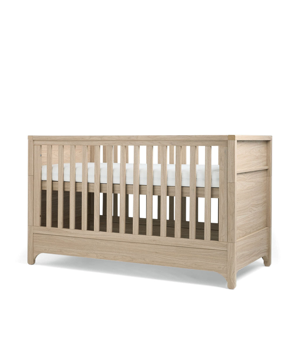 Mamas &amp; Papas Furniture Sets Barton 2 Piece Cotbed Set with Dresser Changer - Natural/Oak