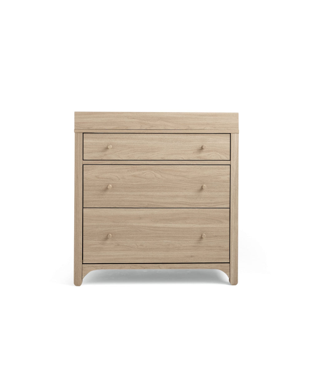 Mamas &amp; Papas Furniture Sets Barton 2 Piece Cotbed Set with Dresser Changer - Natural/Oak