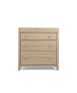 Mamas & Papas Furniture Sets Barton  3 Piece Cotbed Range with Dresser Changer & Wardrobe - Natural/Oak