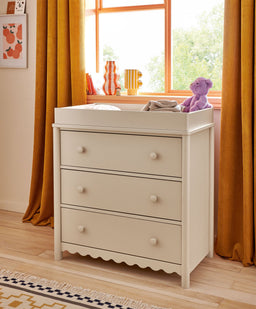 Mamas & Papas Furniture Sets Eryn 2 Piece Cotbed Set with Dresser Changer - Cashmere