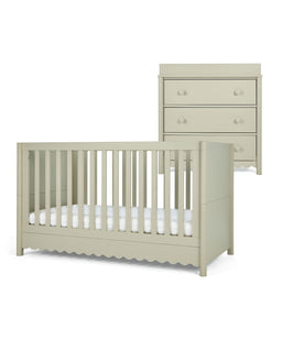 Mamas & Papas Furniture Sets Eryn 2 Piece Cotbed Set with Dresser Changer - Willow Green
