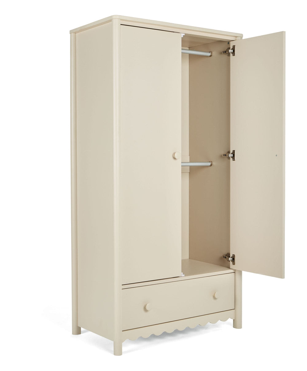 Mamas &amp; Papas Furniture Sets Eryn 3 Piece Cotbed Range with Dresser Changer &amp; Wardrobe - Cashmere