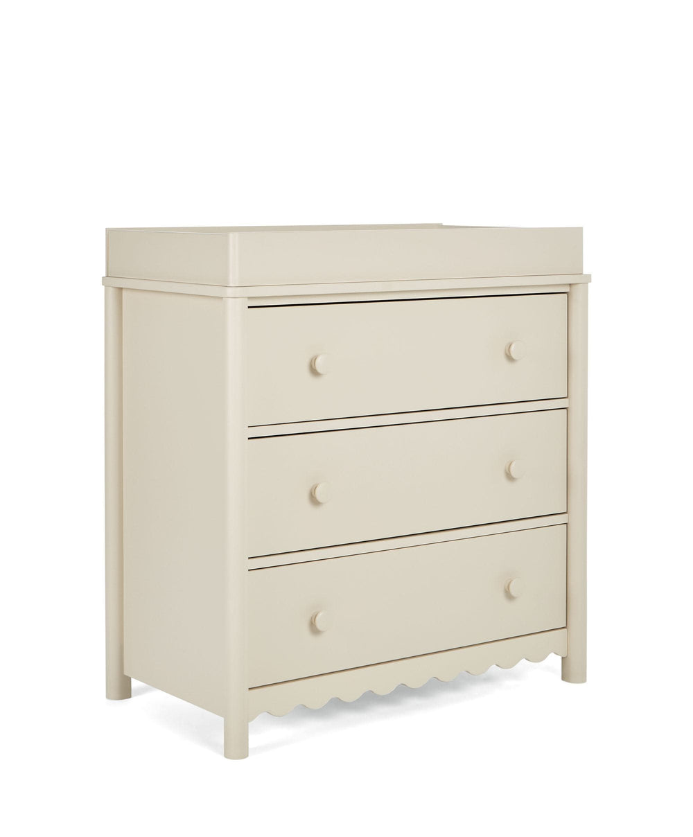 Mamas &amp; Papas Furniture Sets Eryn 3 Piece Cotbed Range with Dresser Changer &amp; Wardrobe - Cashmere