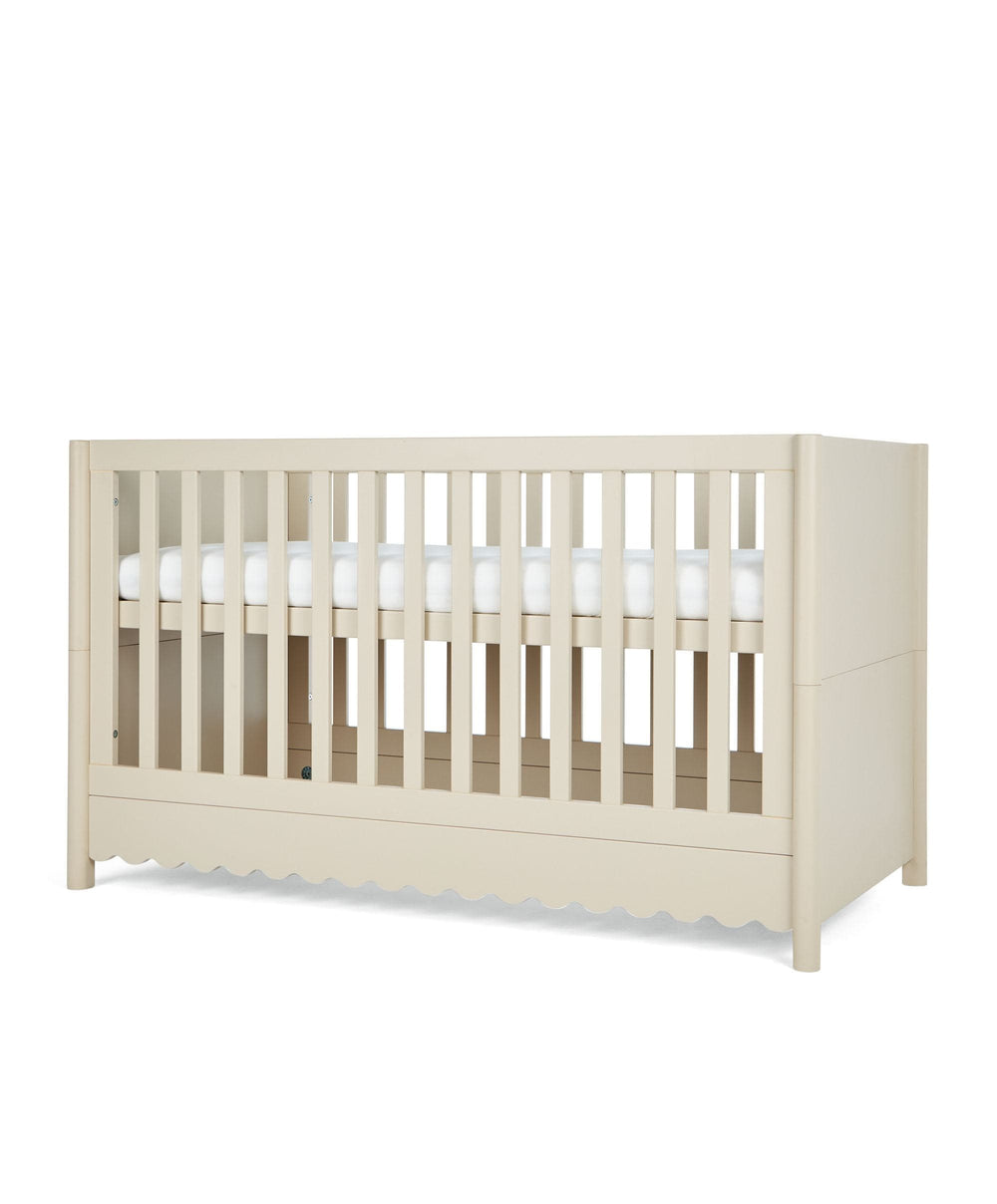 Mamas &amp; Papas Furniture Sets Eryn 3 Piece Cotbed Range with Dresser Changer &amp; Wardrobe - Cashmere