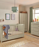 Mamas & Papas Furniture Sets Eryn 3 Piece Cotbed Range with Dresser Changer & Wardrobe - Willow Green