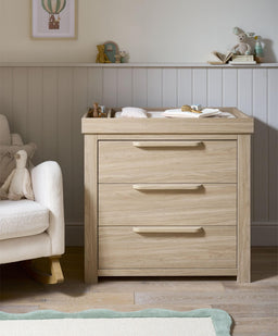 Mamas & Papas Furniture Sets Franklin 2 Piece Cotbed Set with Dresser Changer - Oak