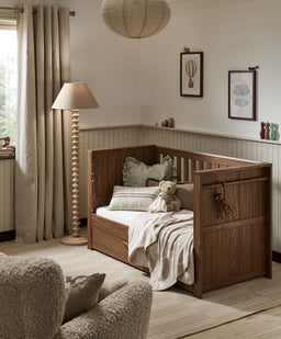 Mamas & Papas Furniture Sets Franklin 2 Piece Cotbed Set With Dresser Changer - Walnut