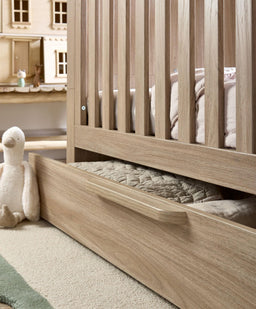 Mamas & Papas Furniture Sets Franklin 3 Piece Cotbed Range with Dresser Changer & Double Wardrobe - Oak