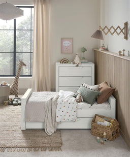 Mamas & Papas Furniture Sets Franklin 3 Piece Cotbed Range with Dresser Changer & Double Wardrobe - White Wash