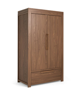 Mamas & Papas Furniture Sets Franklin 3 Piece Cotbed Range with Dresser & Wardrobe - Walnut
