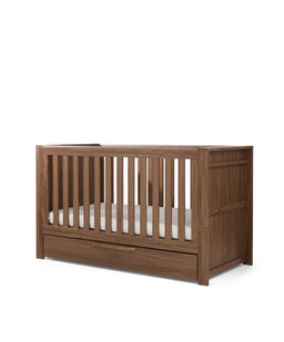 Mamas & Papas Furniture Sets Franklin 3 Piece Cotbed Range with Dresser & Wardrobe - Walnut