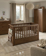 Mamas & Papas Furniture Sets Franklin 3 Piece Cotbed Range with Dresser & Wardrobe - Walnut