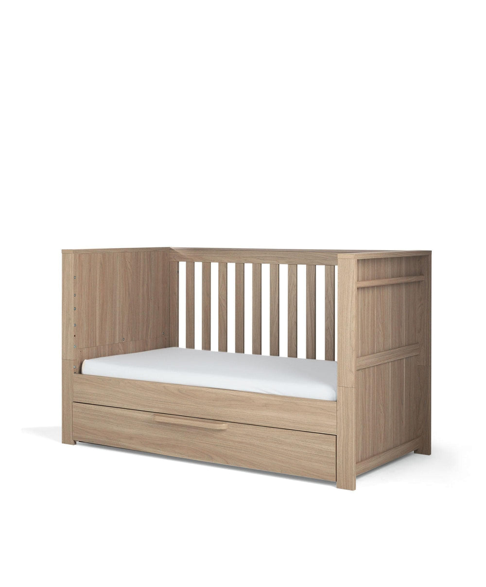 Mamas &amp; Papas Furniture Sets Franklin Nursery Bundle with Lua Bedside Crib (6 Piece) – Natural Oak
