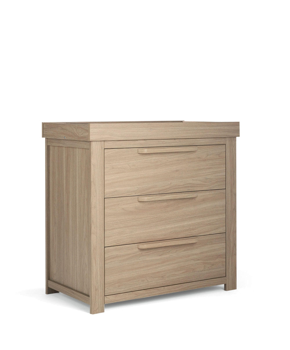 Mamas &amp; Papas Furniture Sets Franklin Nursery Bundle with Lua Bedside Crib (6 Piece) – Natural Oak