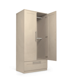 Mamas & Papas Furniture Sets Hampden 3 Piece Cotbed Range with Dresser Changer & Wardrobe - Cashmere
