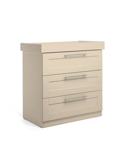 Mamas & Papas Furniture Sets Hampden 3 Piece Cotbed Range with Dresser Changer & Wardrobe - Cashmere