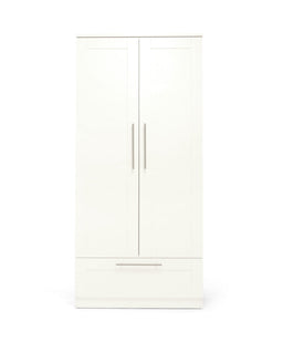 Mamas & Papas Furniture Sets Hampden 3 Piece Cotbed Range with Dresser Changer & Wardrobe - White