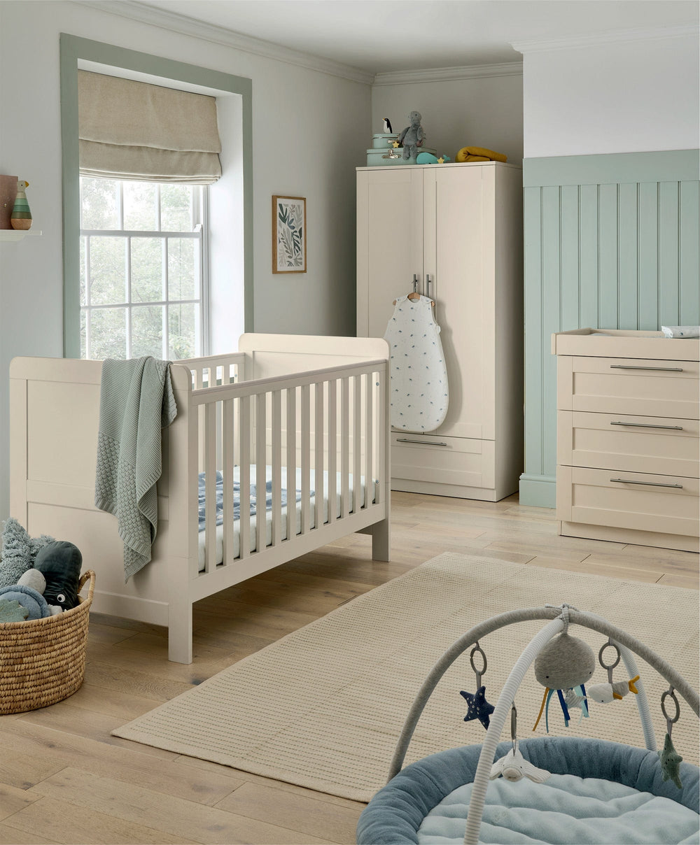 Mamas &amp; Papas Furniture Sets Hampden Nursery Bundle with Lua Bedside Crib (6 Piece) – Cashmere