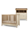 Mamas & Papas Furniture Sets Harwell 2 Piece Convertible Cot Set with Dresser Changer - Cashmere