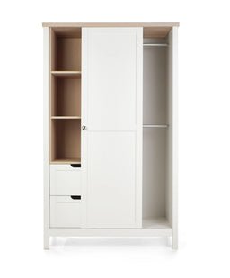 Mamas & Papas Furniture Sets Harwell 3 Piece Convertible Cot Range with Dresser Changer & Wardrobe - White/Natural