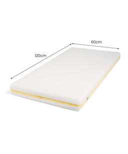 Mamas & Papas Furniture Sets Harwell Convertible Cot Bundle with Essential Pocket Spring Petite Cot Mattress - White/Natural