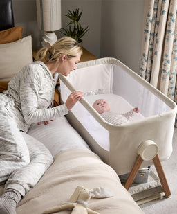Mamas & Papas Furniture Sets Harwell Nursery Bundle with Lua Bedside Crib (6 Piece) – Cashmere