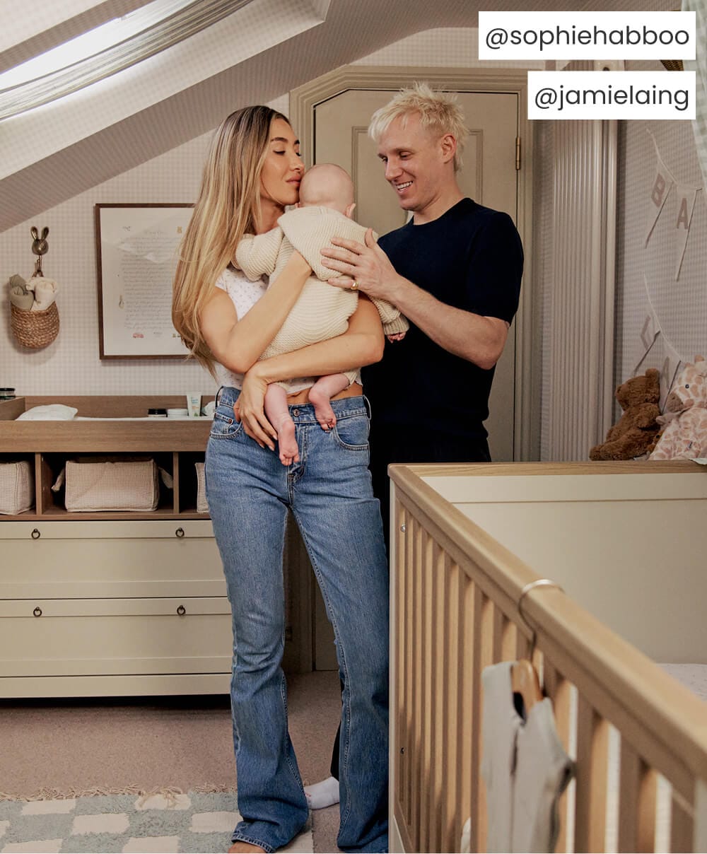 Mamas &amp; Papas Furniture Sets Harwell Nursery Bundle with Lua Bedside Crib (6 Piece) – Cashmere