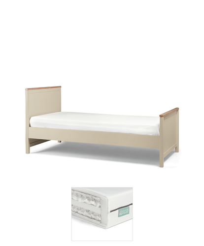 Mamas & Papas Furniture Sets Harwell Single Bed & Premium Mattress Bundle - Cashmere