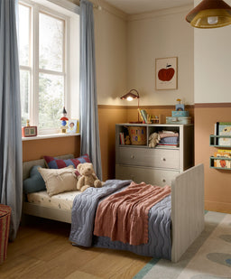 Mamas & Papas Furniture Sets Litton 2 Piece Cotbed Set with Dresser Changer - Washed Oak